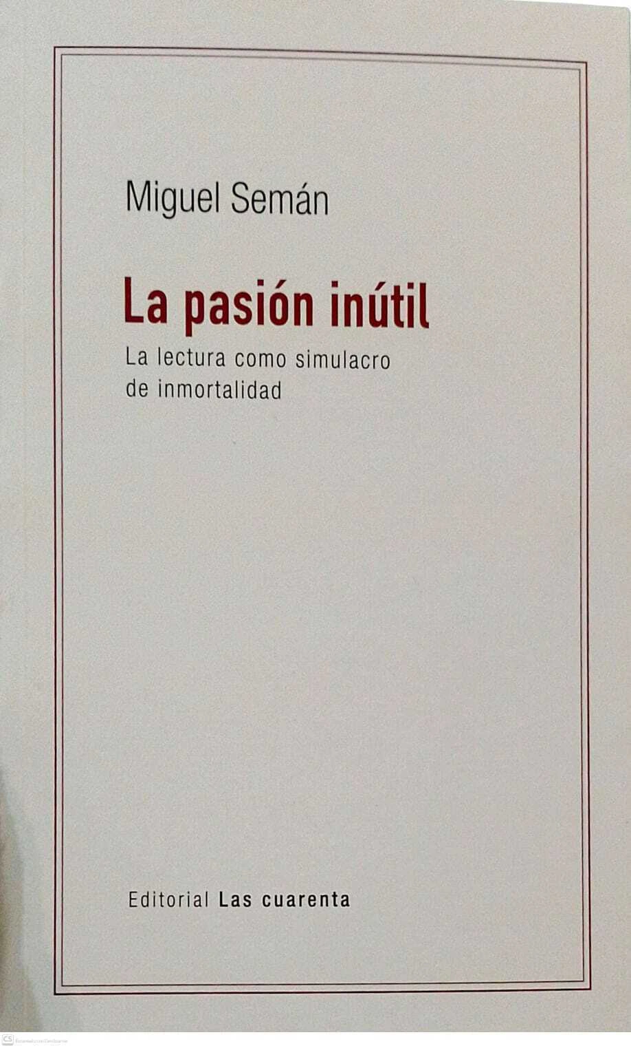 Portada: LA PASION INUTIL