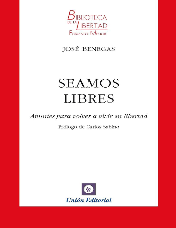 Portada: SEAMOS LIBRES