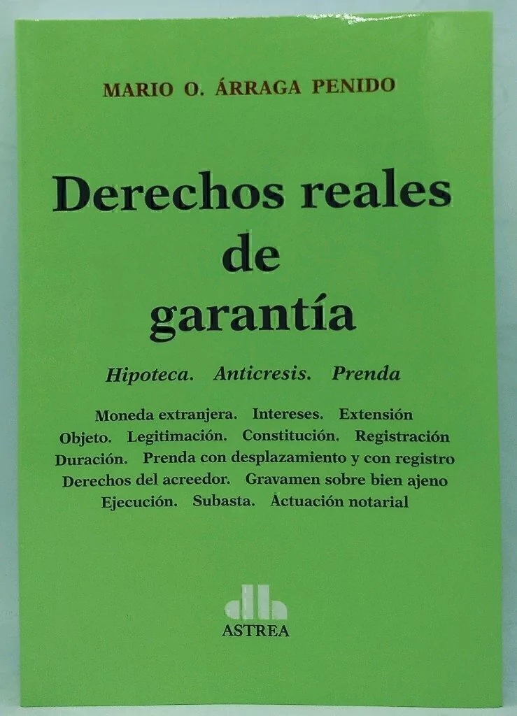Portada: DERECHOS REALES DE GARANTÍA