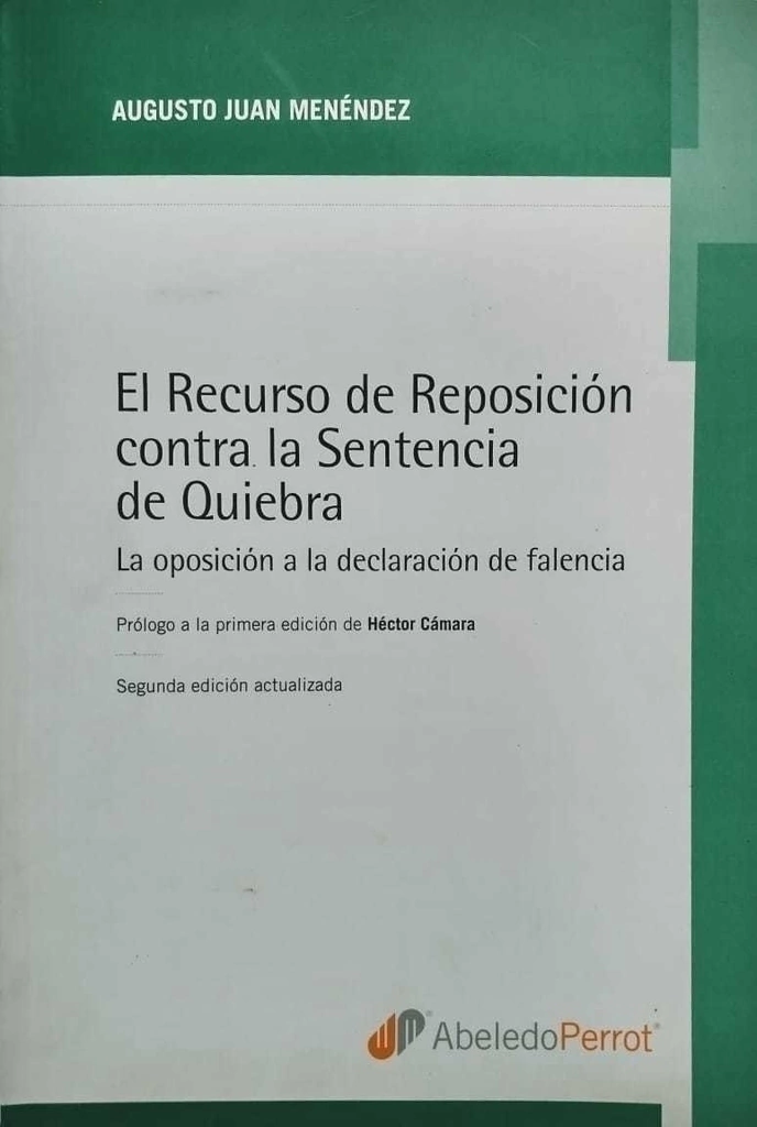 Portada: EL RECURSO DE REPOSICION CONTRA LA SENTENCIA DE QUIEBRA